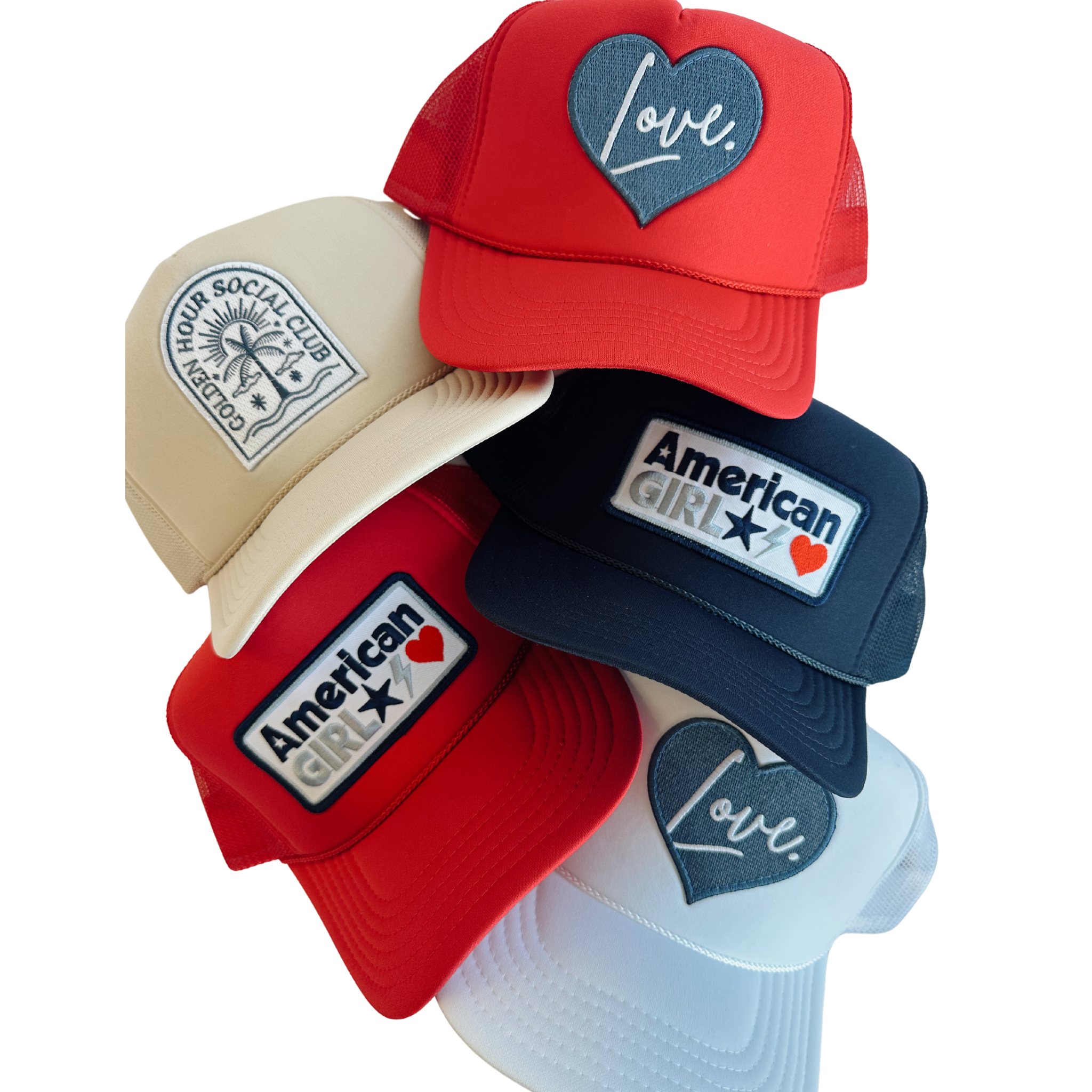 Golden Hour Social Club Patch Trucker Hat